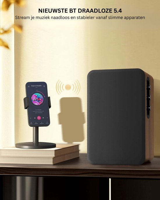 MKSS® Boekenplank Speakers - HiFi Speakers - Stereo Speakers van Merkloos — afbeelding 3