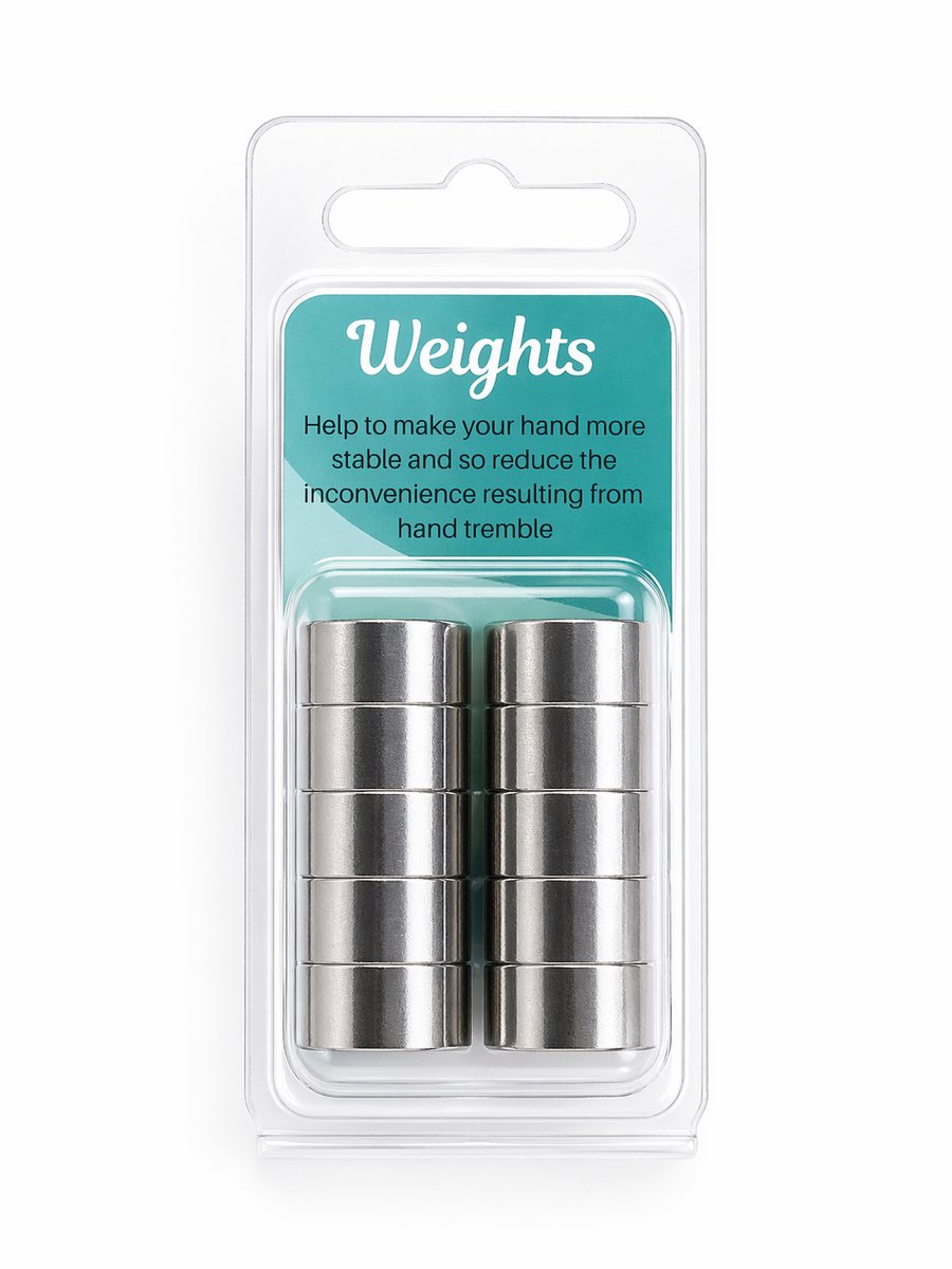 Vitility - Gewichten - Voor Verzwaarde Mes - Vork - Lepel - Theelepel - 10 stuks - 200 gram