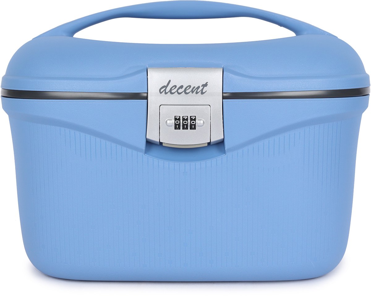 Decent SPORTIVO – Beautycase - Make Up koffer – Handbagage Reistas – Medicijnkist Waterbestendig - Opbergbox voor Pillen en Medicijnen - Nagelkoffer – MID BLUE