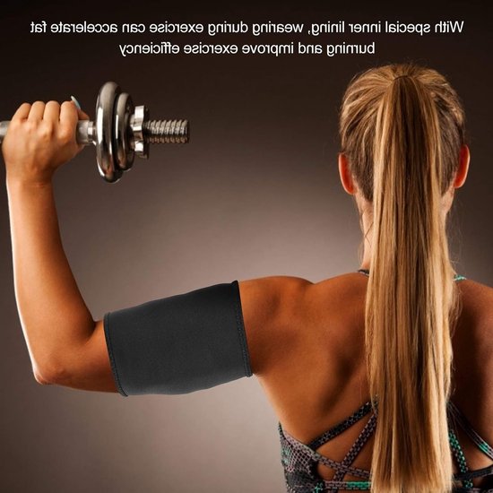 Slimming Arm Sleeves - 2 Stuks Neopreen Compressie Mouwen voor Slanker Uiterlijk, Ondersteuning en Comfort voor Bovenarmen van Merkloos — afbeelding 3