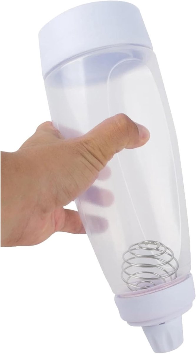 Multifunctionele Deegverdeler 1000ML met RVS Roerbal voor Cupcakes, Muffins en Wafels