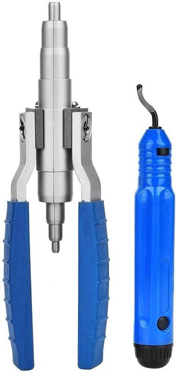 Verstelbare buisexpander met ontbraamtool voor airconditioninginstallatie, 1/4-7/20.3cm, ideaal voor HVAC en loodgieterswerk