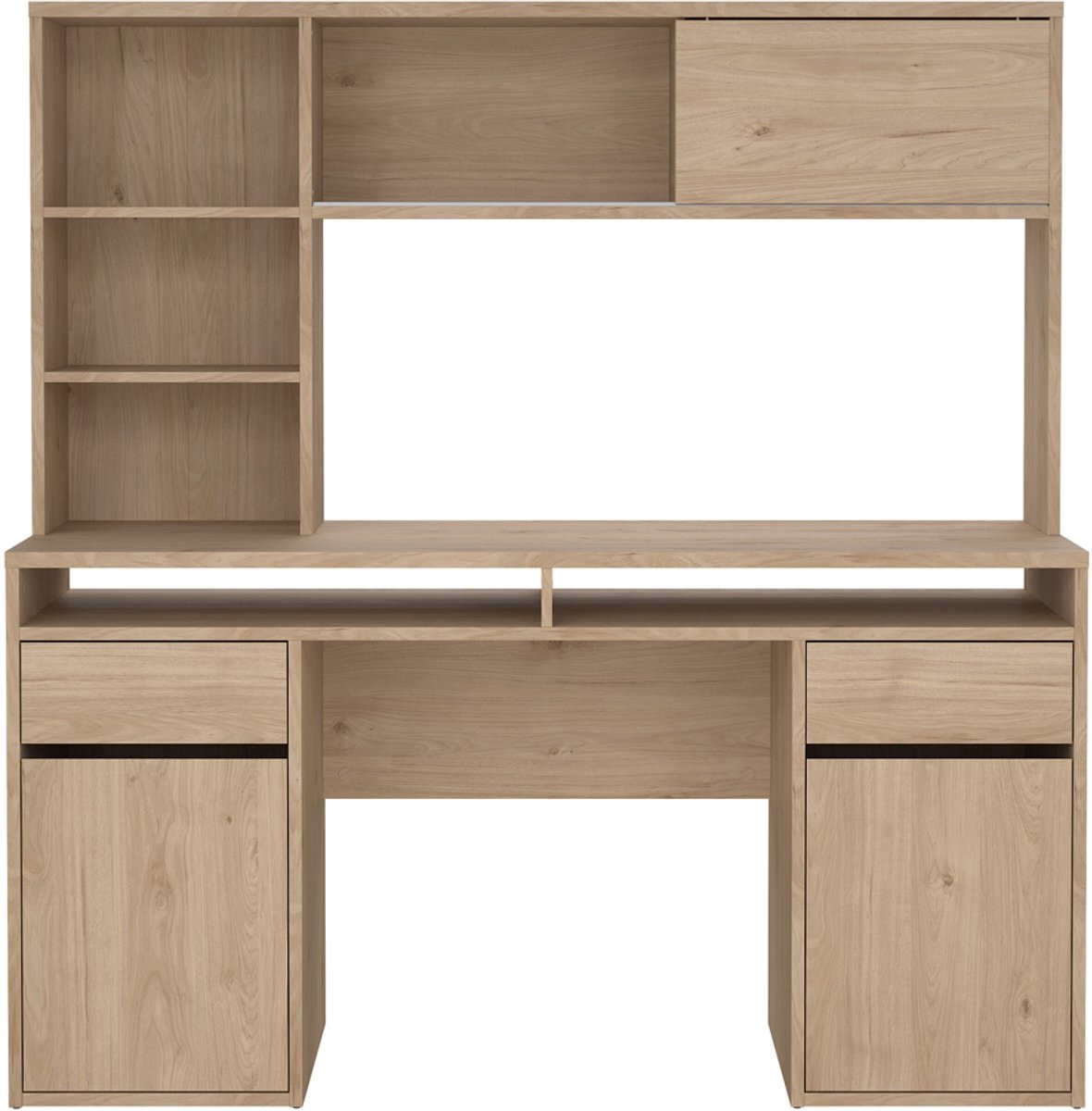 Giga Living Kantoorbureau Function Plus - Naturel - 149x48x156cm