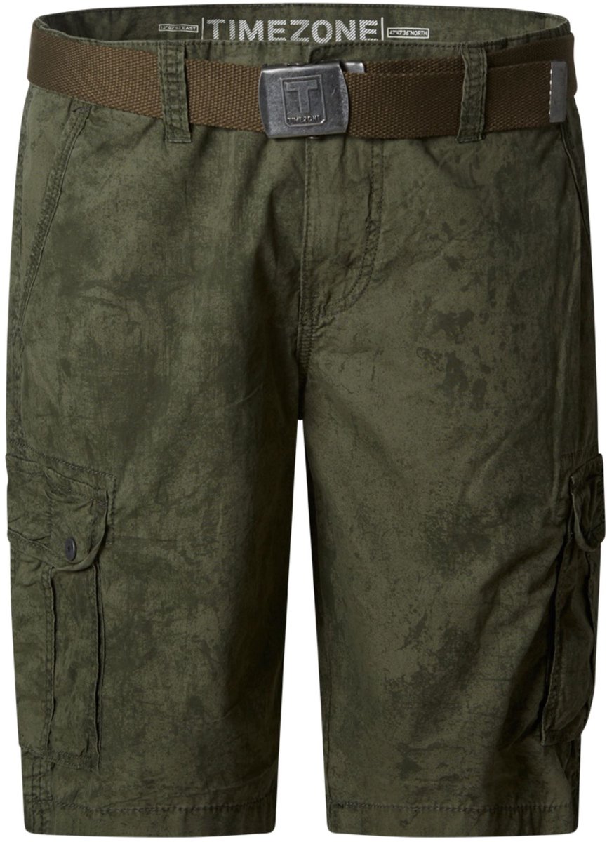 TIMEZONE Herren Shorts Verschillende Patronen Riem Zijzakken Cargozakken