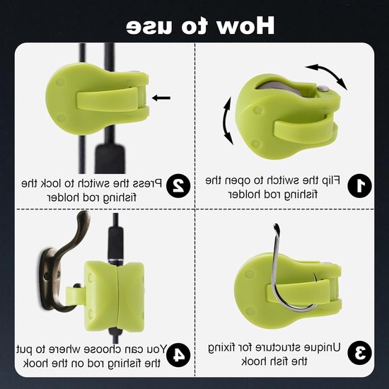 Multifunctionele Rod Holders - 4 Stuks Draagbare Plastic Steunen voor Vissen, Geschikt voor Diverse Hengelgroottes en Perfect voor Strandgebruik — afbeelding 4
