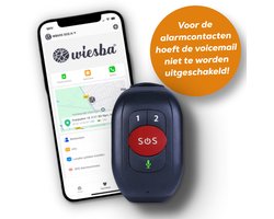 Wiesba WB62S SOS-Knop - GPS Horloge Senior - Smartwatch voor Ouderen - Persoonlijke alarmen - alarm horloge ouderen - GPS Horloge Alzheimer - Valdetectie - Persoonlijk alarm