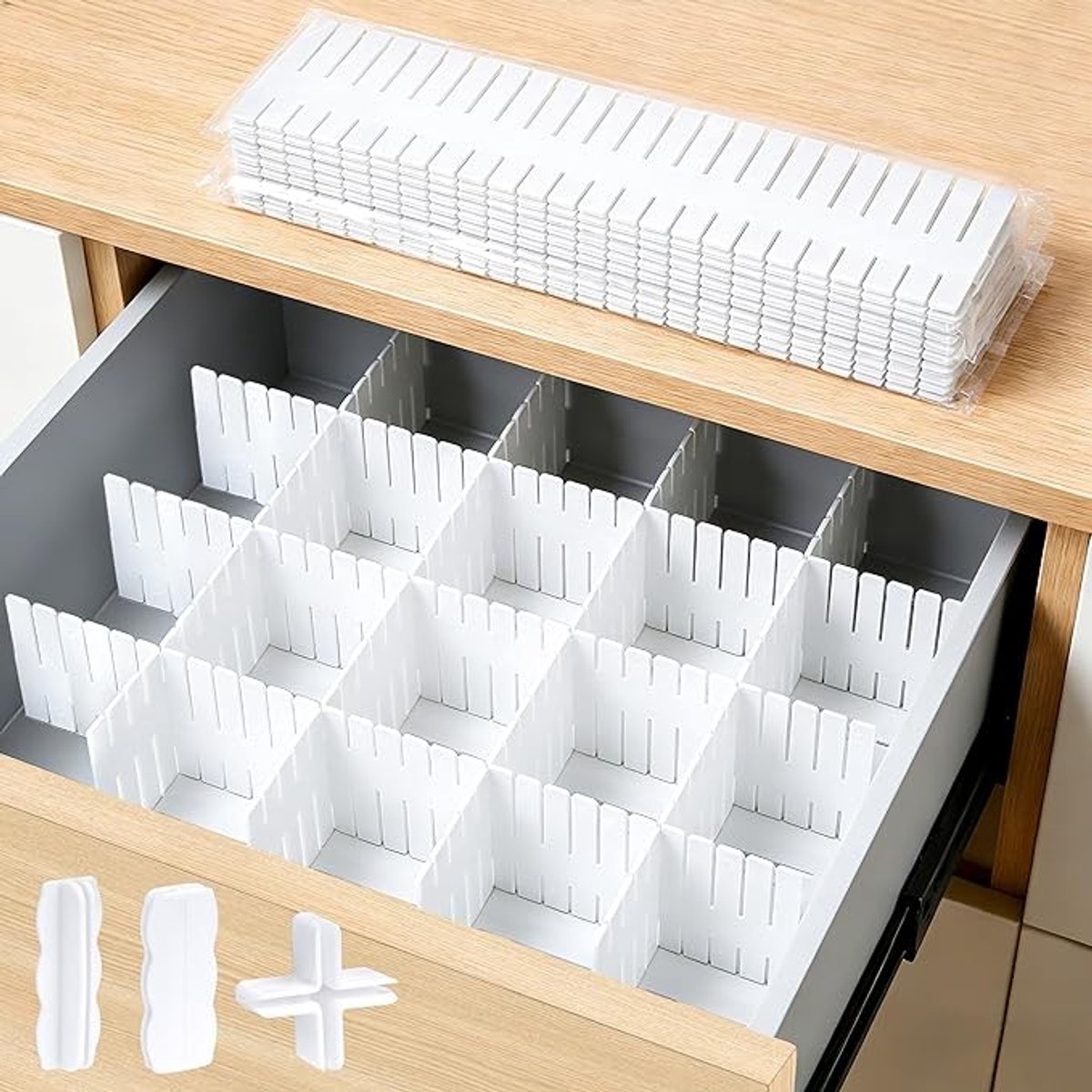 Verstelbare lade-organizers voor optimale opbergruimte - 20 stuks