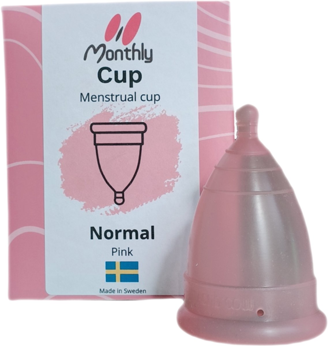 MonthlyCup menstruatiecup van medische siliconen - normal - M - roze