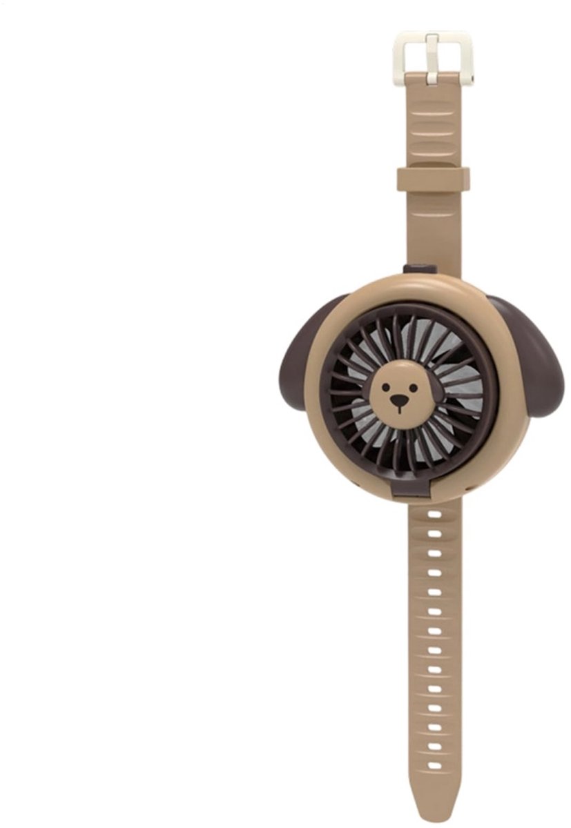 longziming -Draagbare Ventilator - Polsventilator - Horloge Ventilator - Drie Snelheidsstanden - USB-C Opladen - Duurzaam Plastic - Lichtgewicht Design - Handsfree Koelte - 1 Stuk