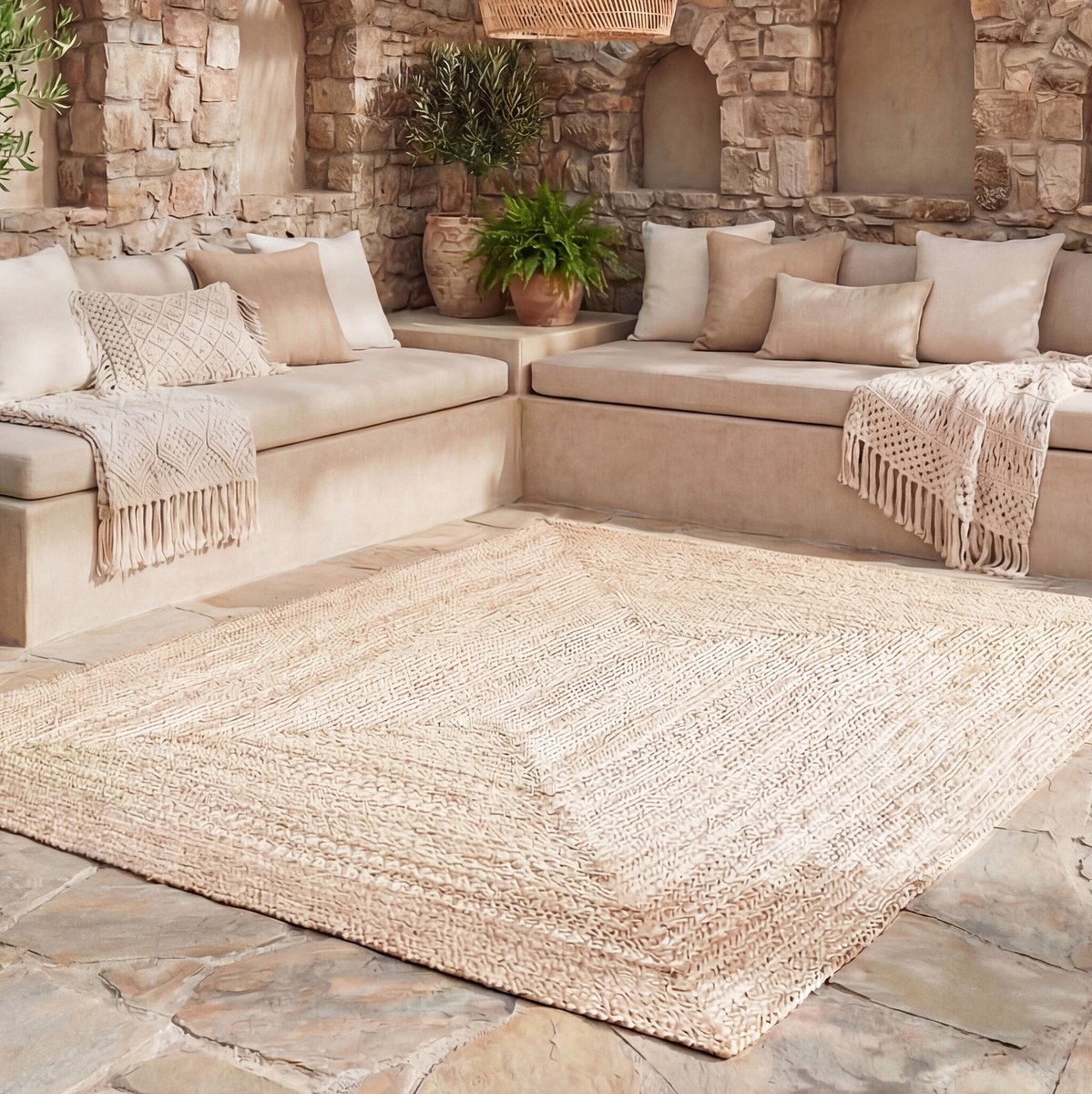 Studio Clarice Buitenkleed - Bali Beige - 240x330cm