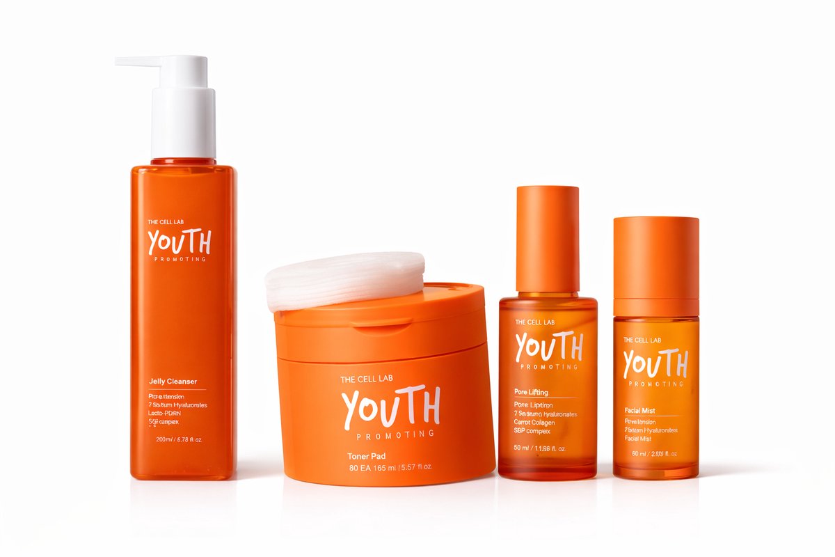 THE CELL LAB - Youth Promoting – Complete Skincare Routine Set