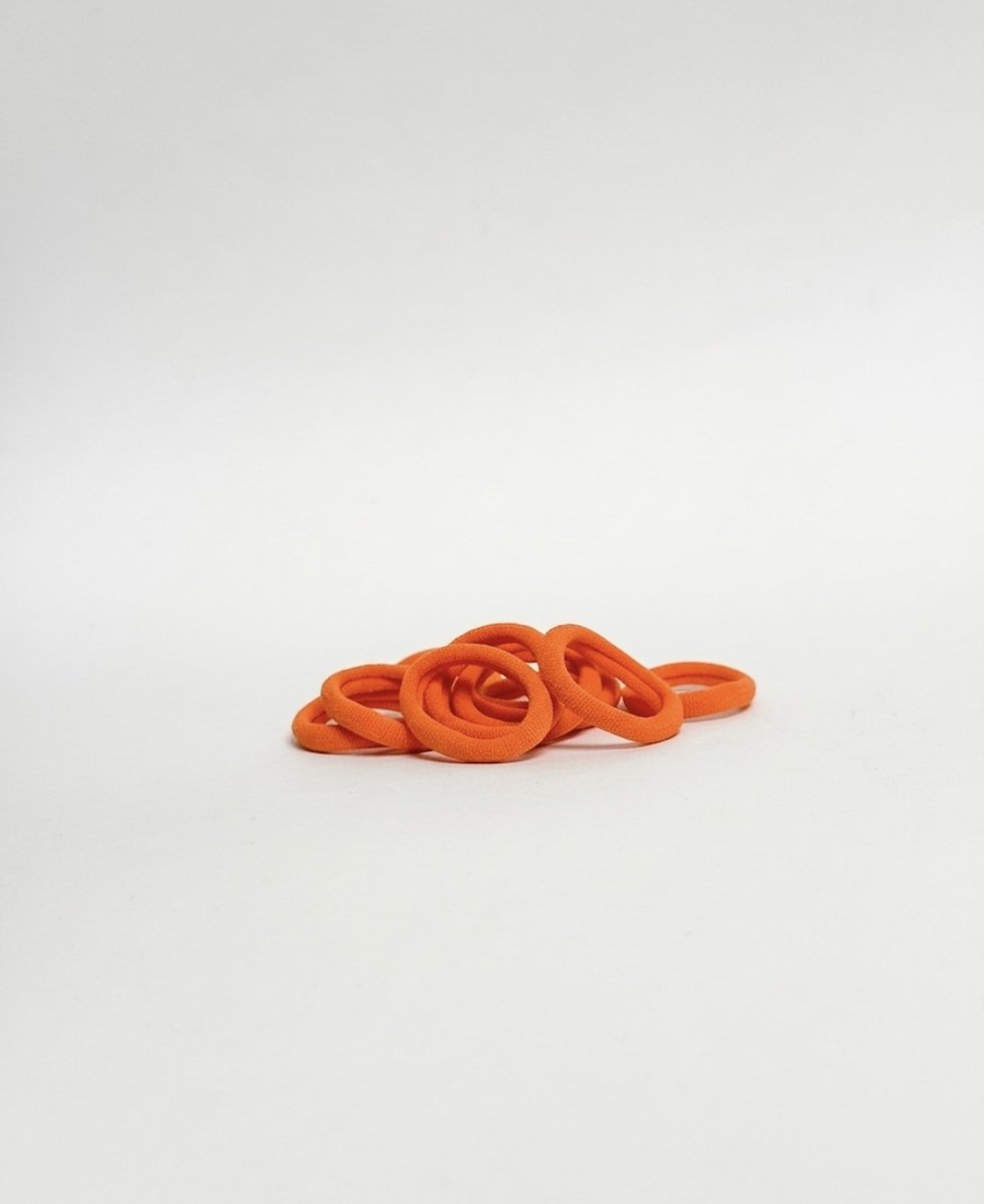 Beau by Ava Kleine Elastiekjes 10 stuks Oranje