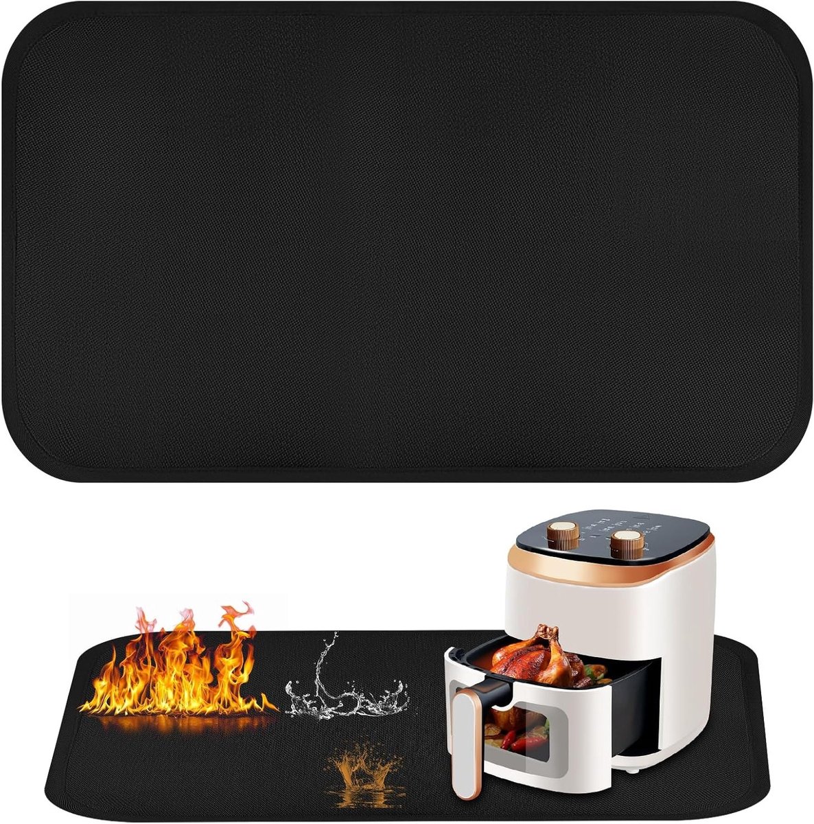 Hittebestendige Keukenmat voor de Gootsteen, 30x45cm, Waterdicht en Duurzaam, Ideaal voor Airfryer, Oven en Magnetron