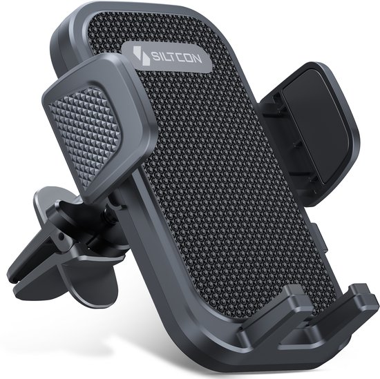 Siltcon® Telefoonhouder Auto Ventilatie - Telefoonhouders Auto - GSM Houder Auto - Auto Accessories - Verstelbaar en 360° Draaibaar - Universeel voor alle Telefoons