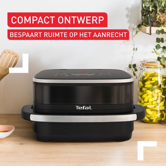 Tefal Easy Fry XL Surface FW4018 - Airfryer 4L - Pizza Tot 27 cm - 10 Programma's - Extra-Crisp - 70% Energiebesparing - Voor 4 Personen