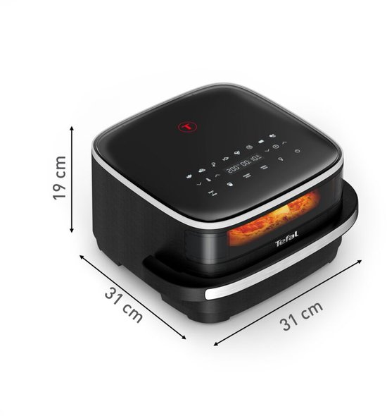 Tefal Easy Fry XL Surface FW4018 - Airfryer 4L - Pizza Tot 27 cm - 10 Programma's - Extra-Crisp - 70% Energiebesparing - Voor 4 Personen