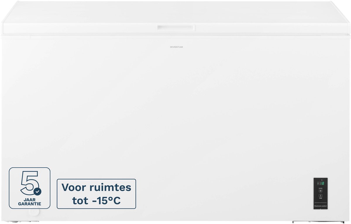 Bol.com Inventum VK1422W Low Frost extra grote vrieskist - 418 liter - 141,6 cm breed - Supervriezen - Geschikt voor garage tot ... aanbieding