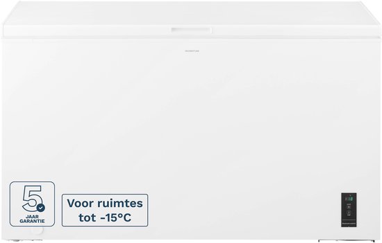 Inventum VK1422W Low Frost extra grote vrieskist - 418 liter - 141,6 cm breed - Supervriezen - Geschikt voor garage tot -15°C - Digitale thermostaat - Diepvrieskist - 2 opbergkorven - Wit