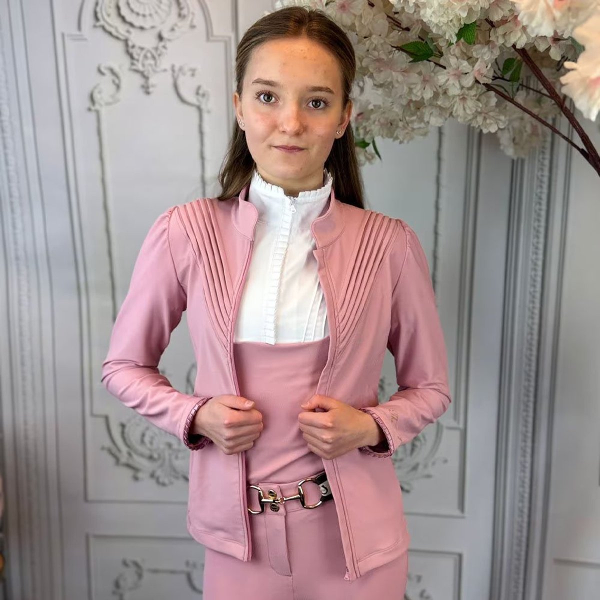 Joline Annabelle Vest Cherry Blossom Kids Kleurloos