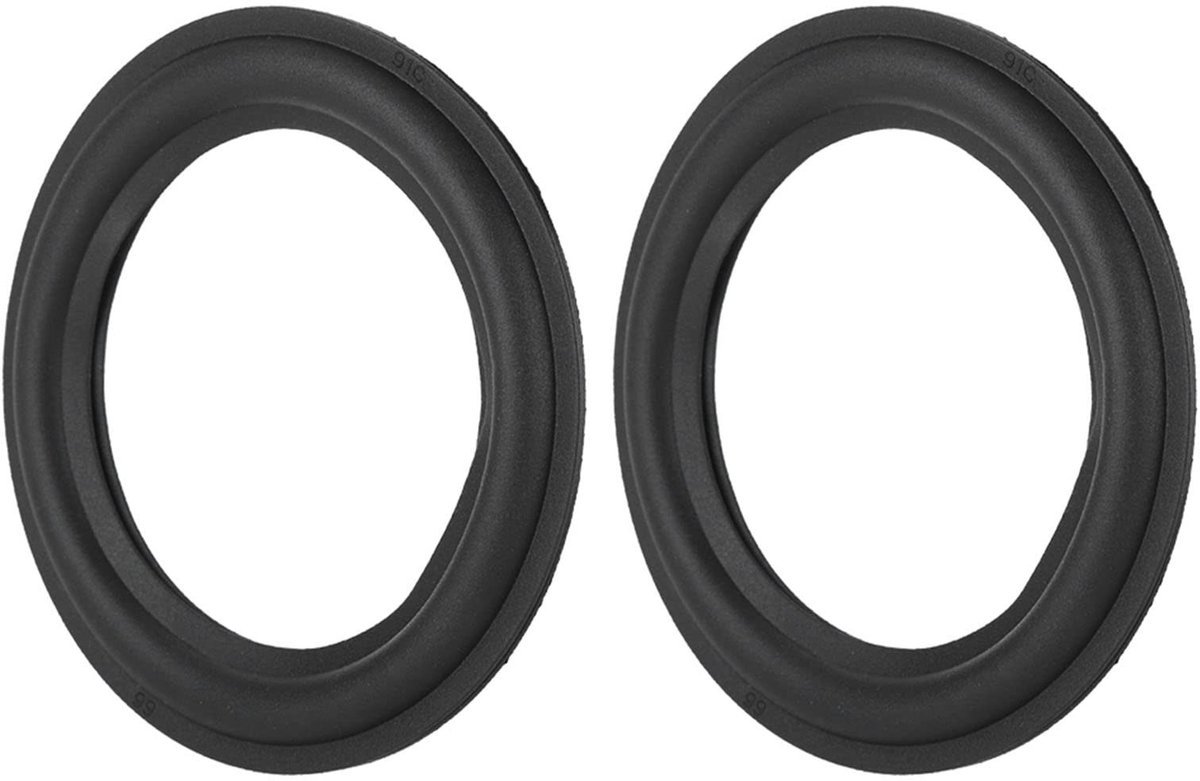 Dailygoods - Dailygoody - Speaker Surround Repair Subwoofer Foam - Vervangingsonderdeel - 5 inch en 4 inch - Rubber - Geluidskwaliteit - Duurzaam - Geschikt voor v...