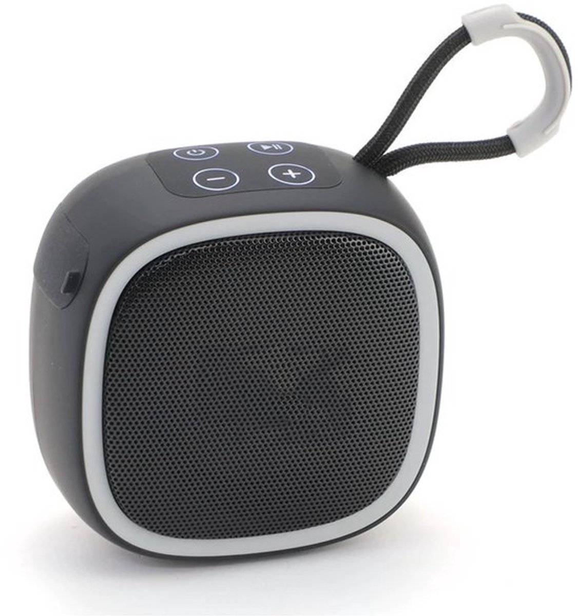 Luidspreker - Draadloze luidspreker - 9×9×5,3 cm - Draagbaar - Bluetooth mini-luidspreker - Compatibel met smartphones/tablets/tv's - Type-C opladen - 5W uitgangsvermogen - Ideaal voor zwembadfeestjes, strand, kamperen en reizen - Zwart