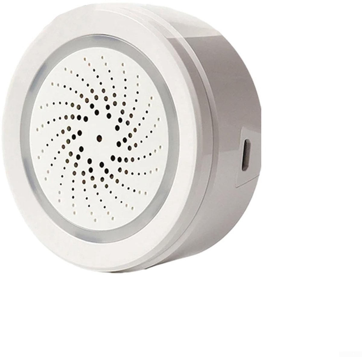 Dailygoods - Dailygoody - WiFi-sirene Alarm - Slimme Alarm Sirene - 100dB Geluid - Temperatuur en Vochtigheid Sensor - Push Meldingen - Veiligheid Thuis - Compact ...