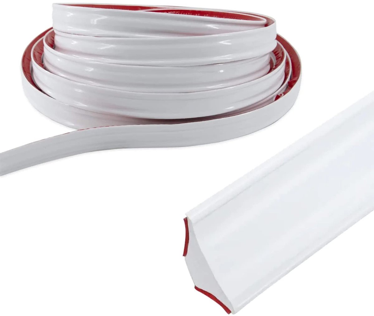 Dailygoods - Dailygoody - Flexibele sierlijst - Zelfklevend - 3 meter - PVC - Decoratief - Voor plafond en wanddoorgang - 12 x 9 mm