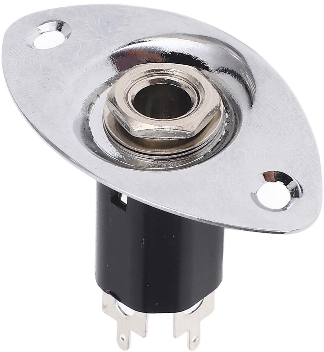 Dailygoods - Dailygoody - Elektrische Gitaar Jack Plaat - Ruisonderdrukking - Ovaalvormig ontwerp - 6,35mm Gitaar Jack - Ideaal voor muzikanten - Duurzame met