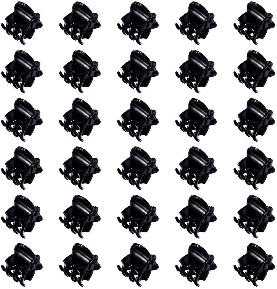 Dailygoods - Dailygoody - Mini haarclips - Antislip haarklemmen - 30 stuks - Zwart - Haaraccessoires voor meisjes en vrouwen - Perfect voor dagelijks gebruik