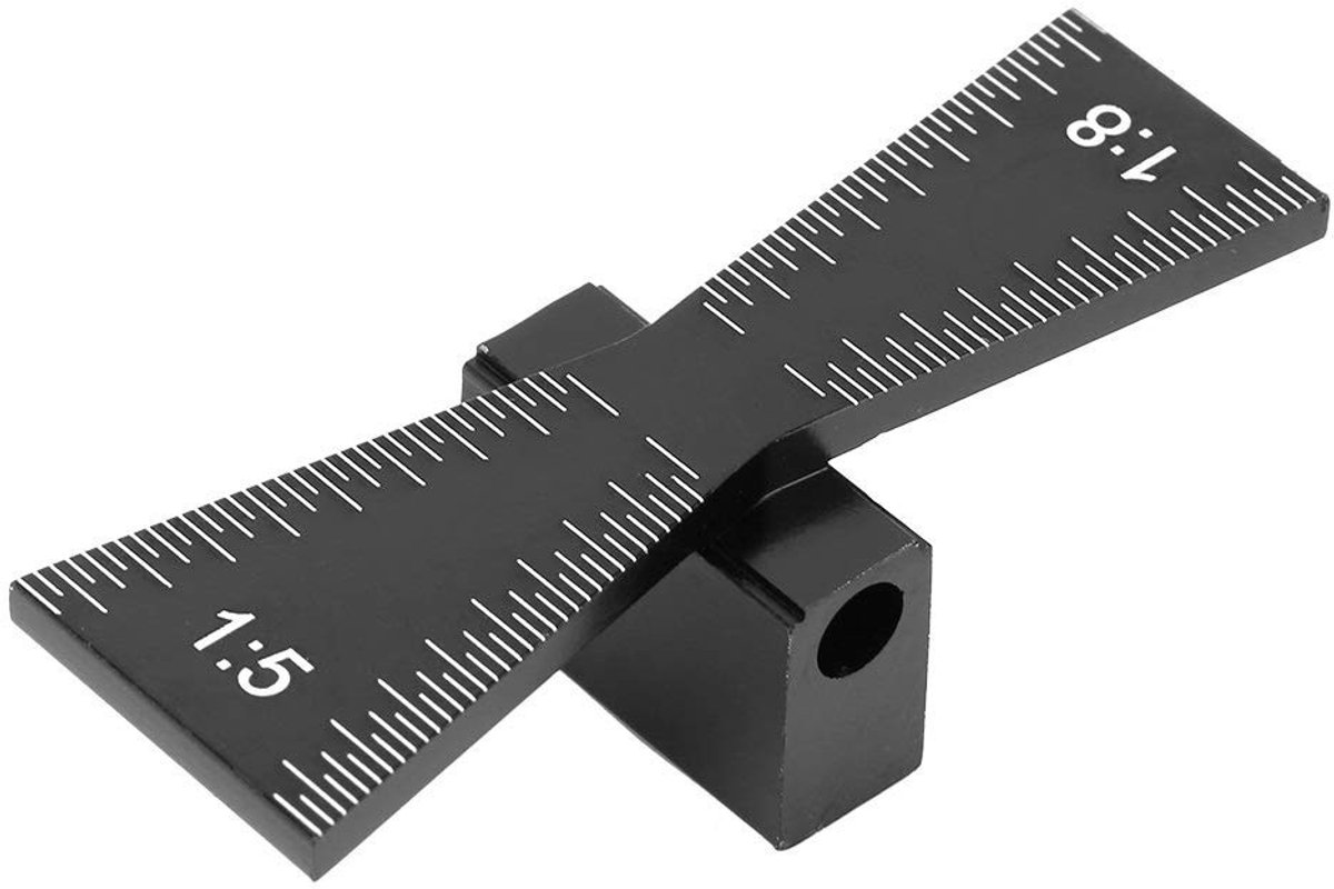 Dailygoods - Dailygoody - Dovetail marker - Houtbewerkingstool - Handig en nauwkeurig - 6.5x2.2x1.8cm - Aluminium legering - Geschikt voor meubelmakers en hobbyisten