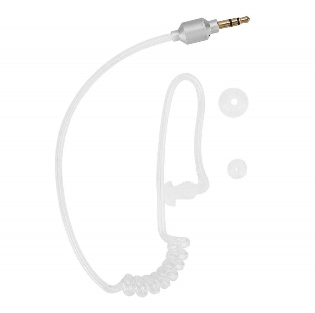 Dailygoods - Dailygoody - Bedrade Oortelefoon - Mono Hoofdtelefoon - Anti-straling Design - Lichtgewicht Formaat - In-ear Stereo Headset - Ideaal voor Mobiele Tele