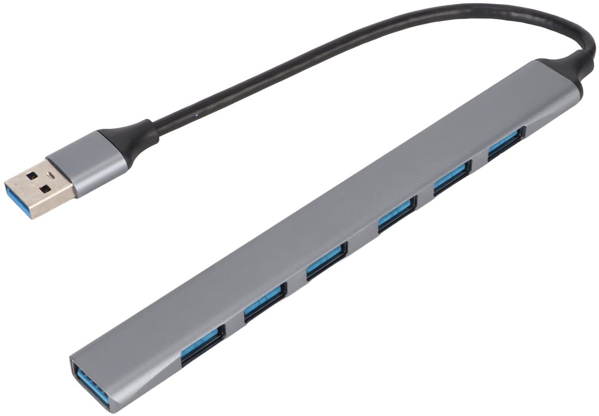 Dailygoods - Dailygoody - USB C Hub - 7 in 1 USB C Naar USB Hub - Multport Adapter - USB Docking Station - Geschikt voor Laptop PC - Compact en veelzijdig
