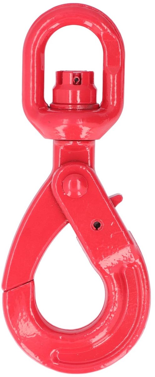 Dailygoods - Dailygoody - Kraanhaak Gesmeed Staal G80 - Zelfsluitende Veiligheidshaak - 1.12T Draagvermogen - Ideaal voor Havenvervoer en Hijswerkzaamheden - Betro