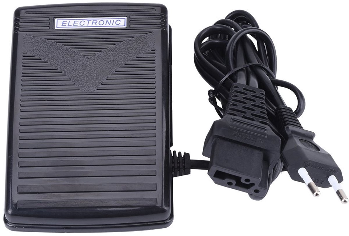 Dailygoods - Dailygoody - Elektronische Voetpedaal - Voetbediening - Variabele Snelheid - Zwart - Naaiaccessoire - Ideaal voor Thuisnaaiers - Compatibel met Feiyue
