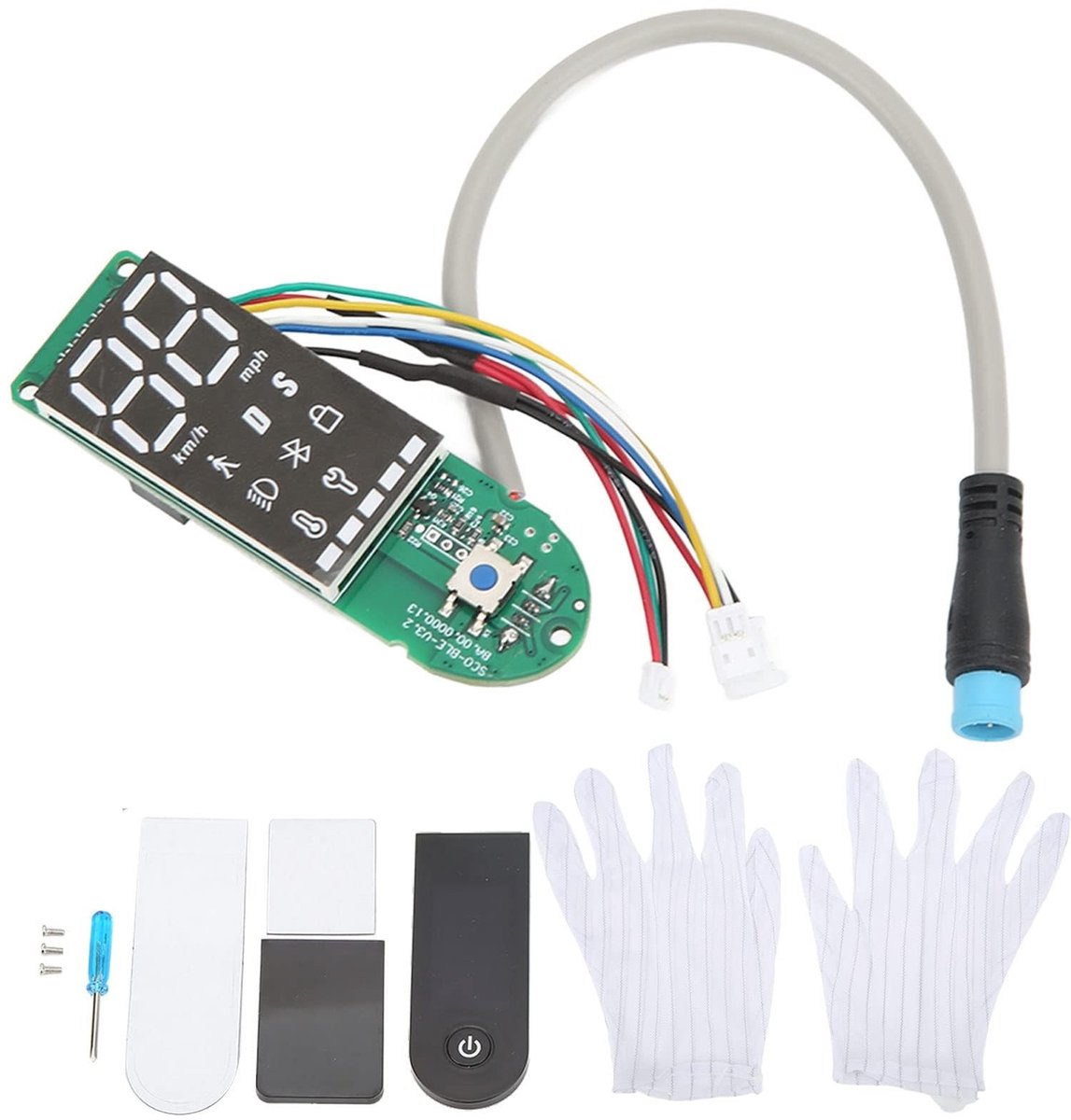 Dailygoods - Dailygoody - Elektrische Scooter Dashboard Printplaat - Vervangend Dashboardpaneel - Duurzaam en Waterdicht - Geschikt voor M365 1S 2 - Mat...