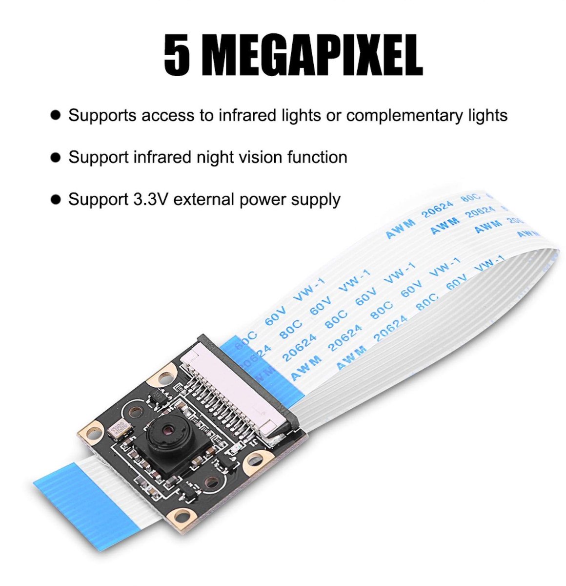 Dailygoods - Dailygoody - 5MP 1080P Camera Module - Infrarood Nachtzicht - Hoogwaardige Beeldkwaliteit - Compact Formaat - Video Module - Ideaal voor Beveilig