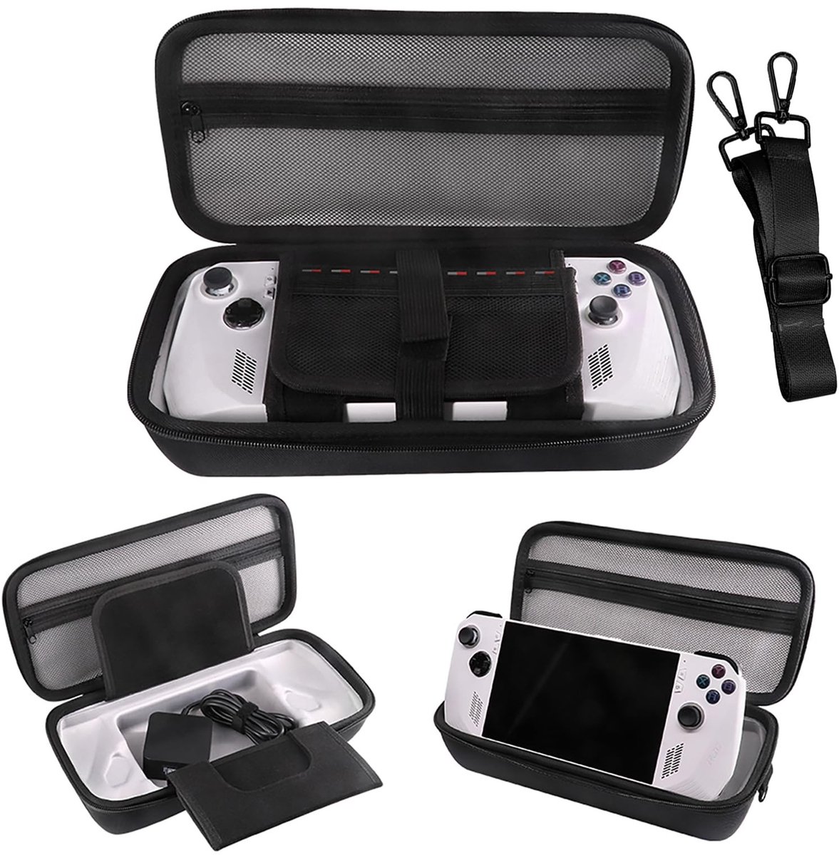 Dailygoods - Dailygoody - Draagbare Opbergkoffer - Beschermhoes voor Gaming - Zwart - Hardcase - Inclusief schouderriem