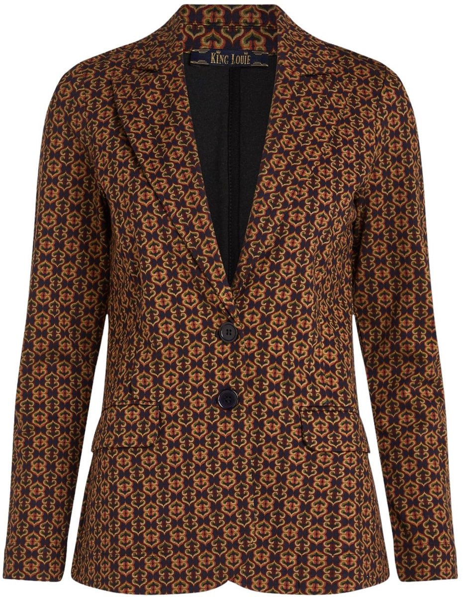 Dailygoods - Dailygoody - Damesblazer - Elegante blazer - Getailleerde pasvorm - Duurzaam materiaal - Tijdloze stijl - Geschikt voor elke gelegenheid - Ruitpatroon