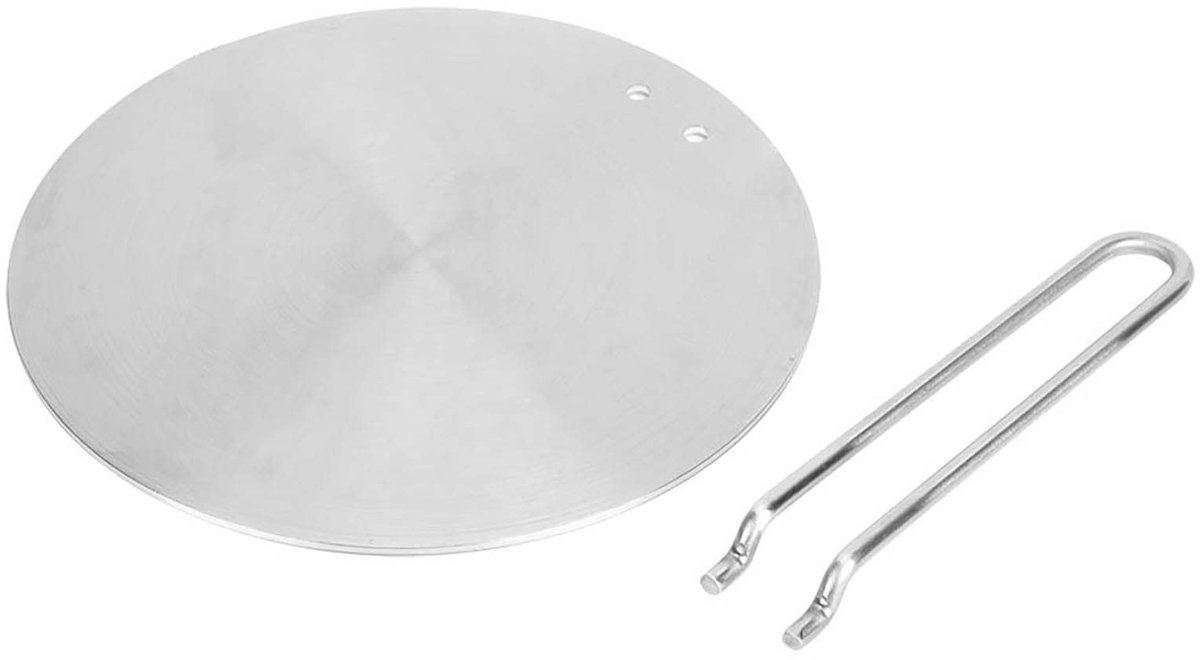 Dailygoods - Dailygoody - Stainless Steel Warmteverspreider Inductieplaat 24cm - Geschikt voor Inductiekookplaten