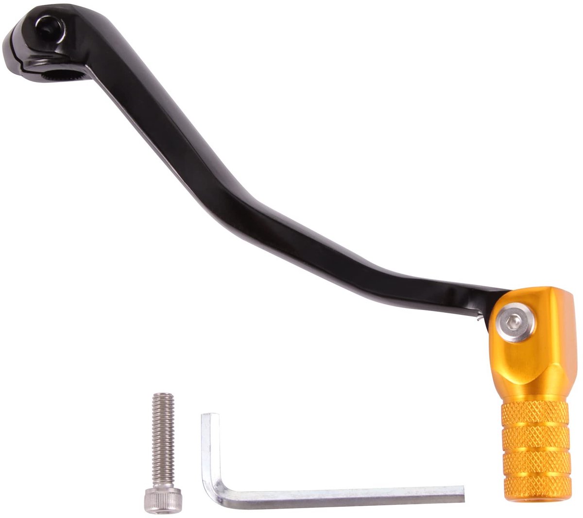 Dailygoods - Dailygoody - Goud Zwart Aluminium Legering Versnellingspook - Upgrade voor Motorfiets - Stevig en Duurzaam - Geschikt voor YZ125 YZ250 YZ250F YZ450F Y.