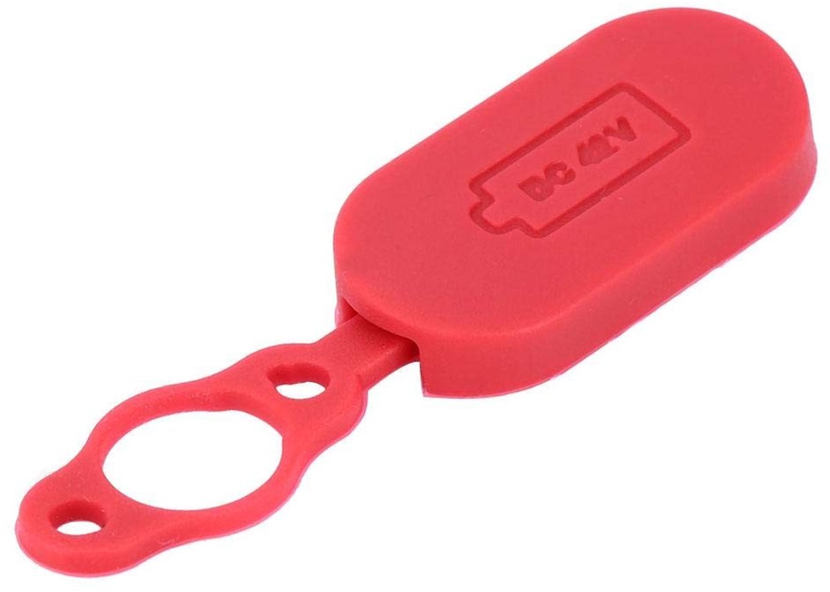 Dailygoods - Dailygoody - M365 Battery Cover Cache - Waterdichte Oplaadpoort Bescherming - Rood - Vervangingsonderdeel - Geschikt voor Elektrische Scooter