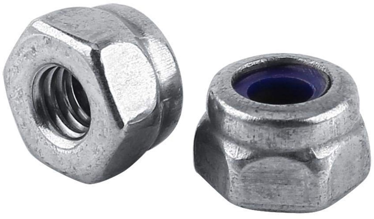 Dailygoody - Moer - Borgmoeren - Ideaal voor bevestiging - M2 - Nylon inzetstuk - Voor voertuigen en thuisgebruik - 100 stuks