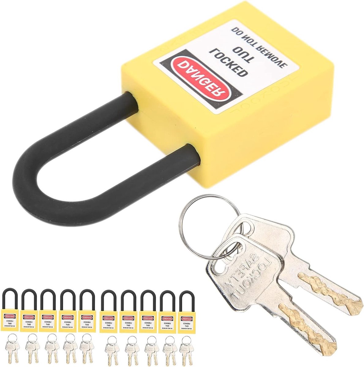 Veilige Lockout Tagout Slotoplossingen, Elektrische Slotstations en Veiligheidsvergrendelingen in Geel voor Efficiënte Werkplekbeveiliging