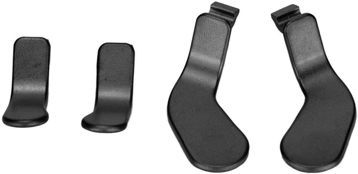 Dailygoods - Dailygoody - Joystick Controller - Vervangingsonderdelen - RVS - Zwart - Geschikt voor Xbox One Elite Series 2 - 4 Stuks - Paddles