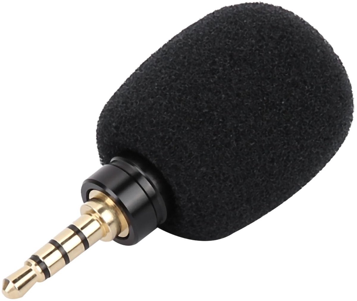 Dailygoods - Dailygoody - Mini-microfoon - Ruisonderdrukkend - Lichtgewicht - 3,5 mm Jackplug - Geschikt voor Smartphone - Compact ontwerp