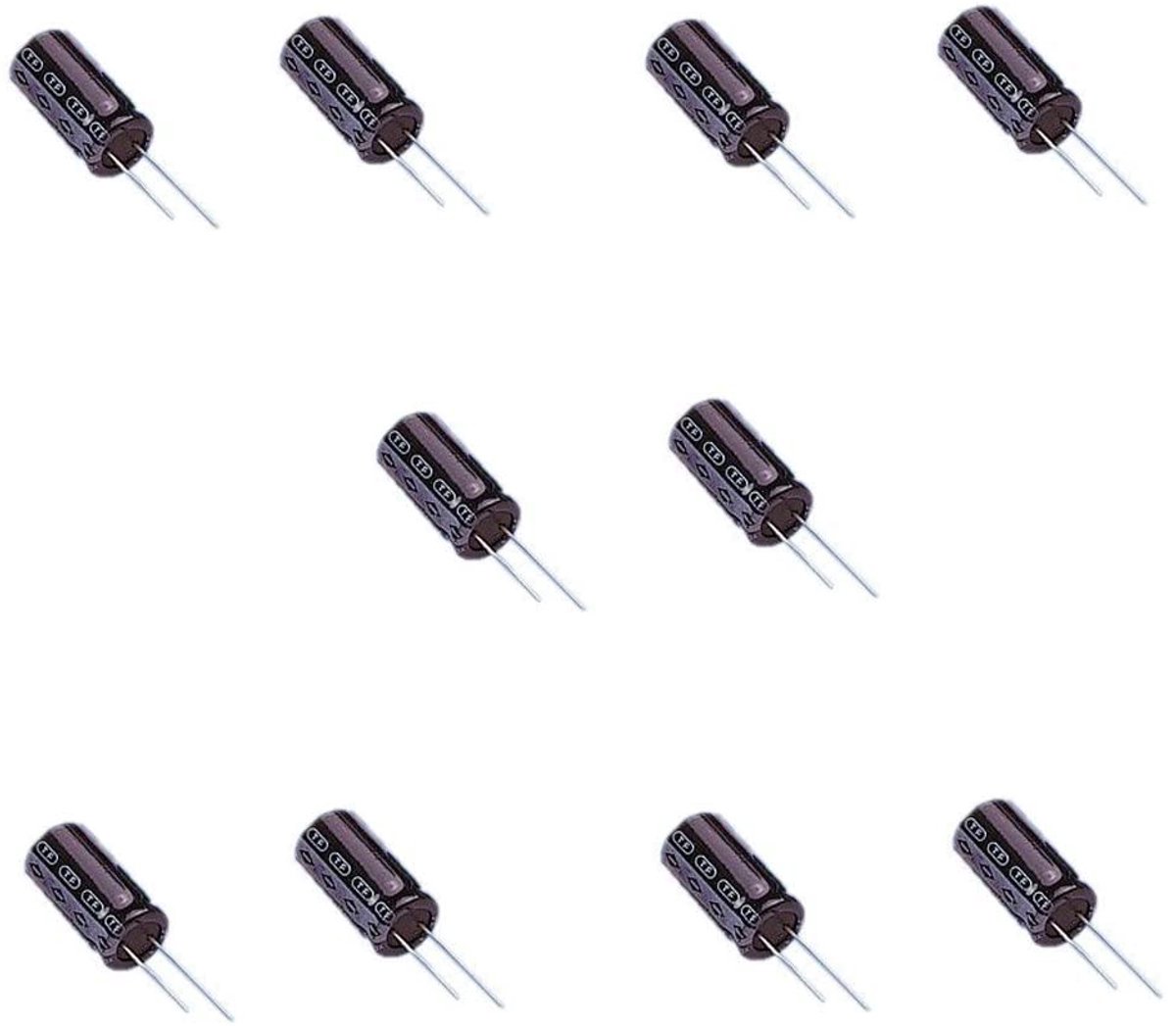Dailygoods - Dailygoody - Set van 10 Elektrolytische Condensatoren 1000 uF - Hoogwaardige Capaciteit - Compact Formaat - Betrouwbare Prestaties - Ideaal voor Elekt