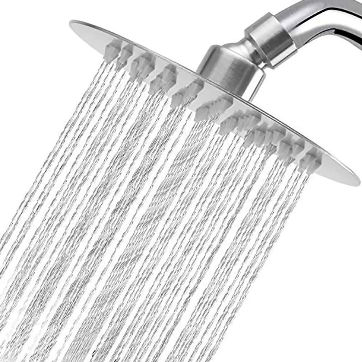 Verstelbare 8 Inch Regendouchekop van RVS met 360° Draaifunctie en Zelfreinigende Stralen voor Luxe Douche-ervaring