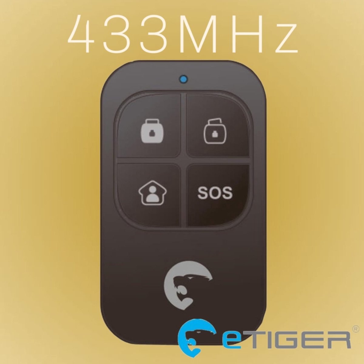 eTiger® RCC1 433MHz Afstandsbediening voor modellen S5, S6,V1,V2 en ouder van voor 2025 (Niet geschikt voor de XL7)