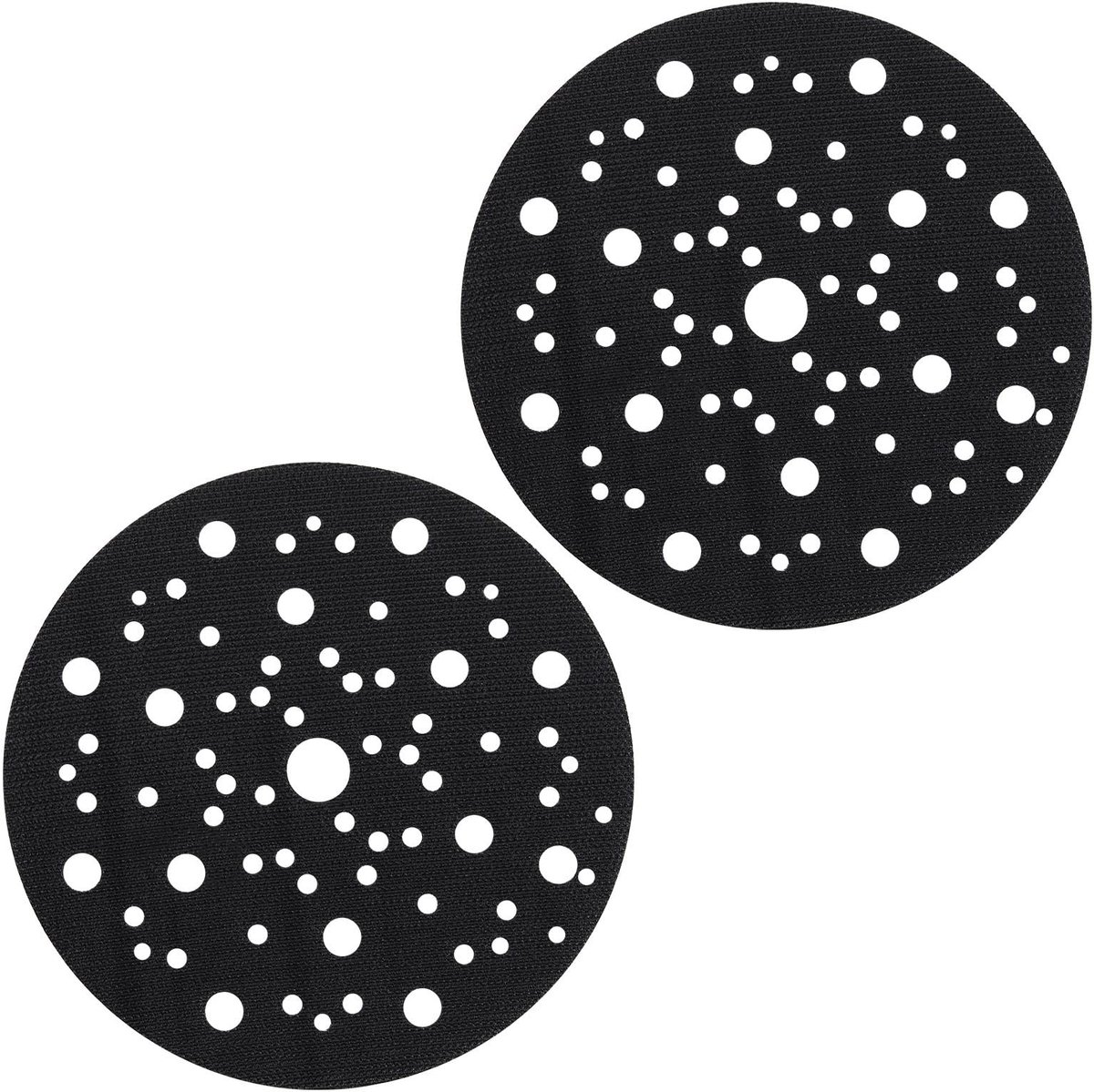 Dailygoods - Dailygoody - Zachte Interface Pad - Zelfklevend - 150mm - 67 Gat - Beschermende Schijf - Voor Schuren en Polijsten - 2 Stuks