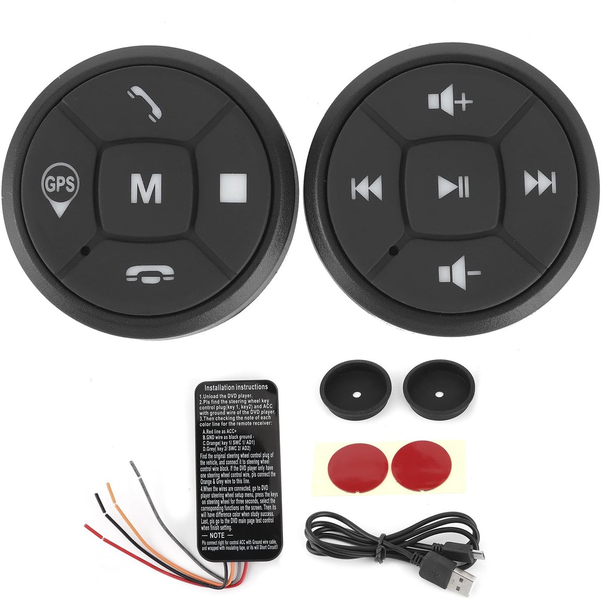 Dailygoods - Draadloze Stuurwiel Afstandsbediening voor Auto